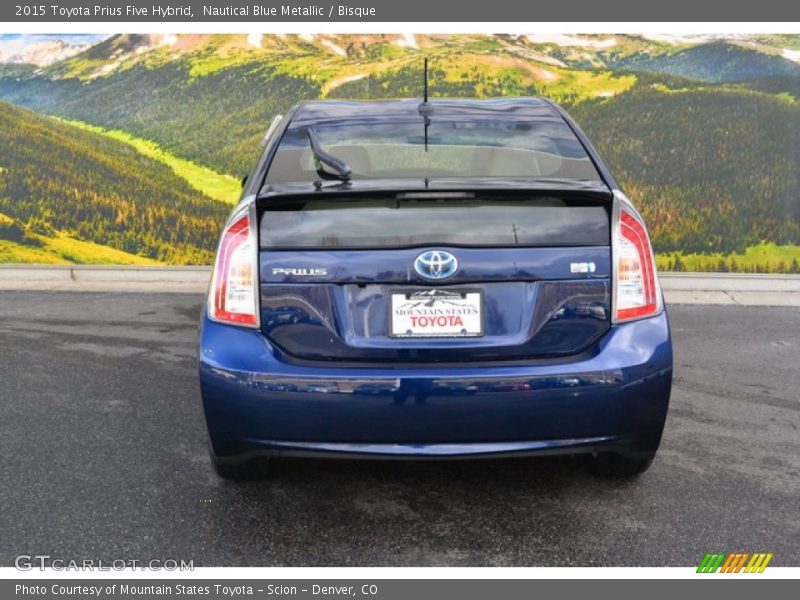 Nautical Blue Metallic / Bisque 2015 Toyota Prius Five Hybrid