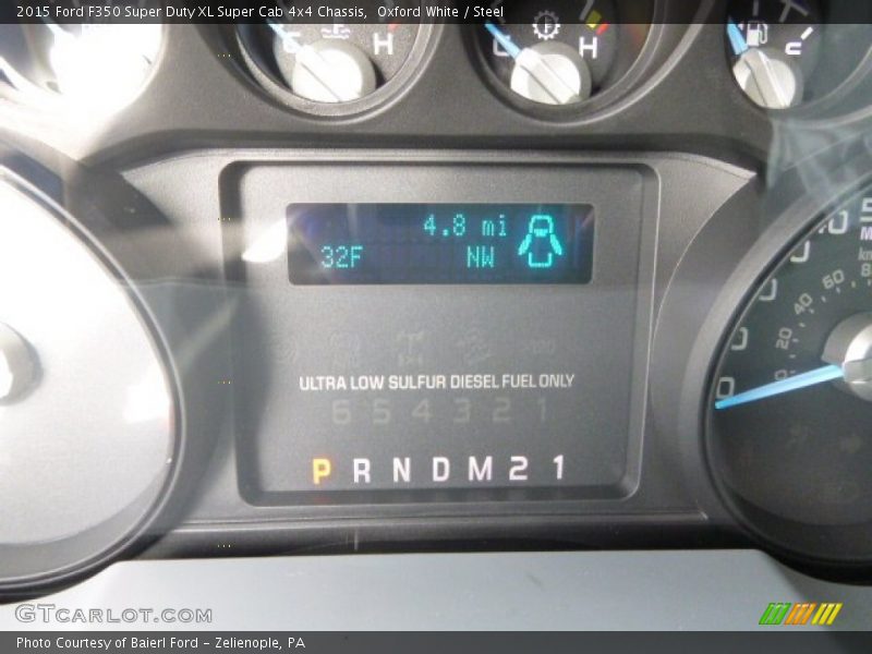 Oxford White / Steel 2015 Ford F350 Super Duty XL Super Cab 4x4 Chassis
