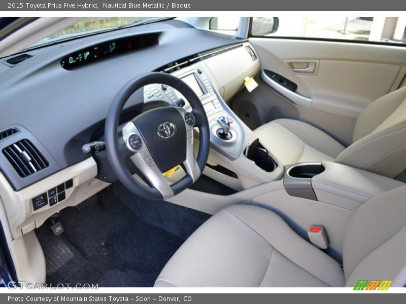 2015 Prius Five Hybrid Bisque Interior