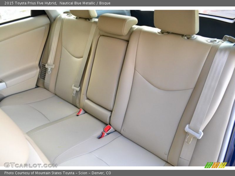 Rear Seat of 2015 Prius Five Hybrid