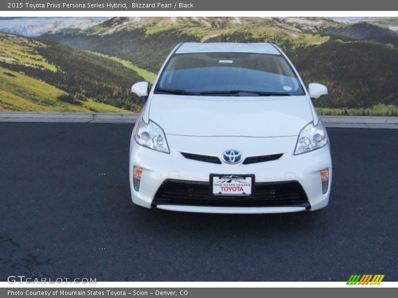 Blizzard Pearl / Black 2015 Toyota Prius Persona Series Hybrid