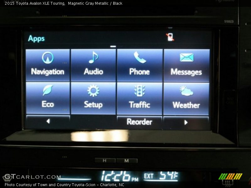 Magnetic Gray Metallic / Black 2015 Toyota Avalon XLE Touring