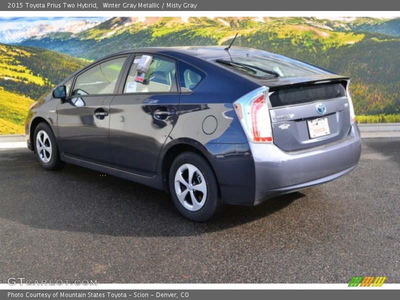 Winter Gray Metallic / Misty Gray 2015 Toyota Prius Two Hybrid