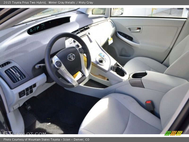  2015 Prius Two Hybrid Misty Gray Interior