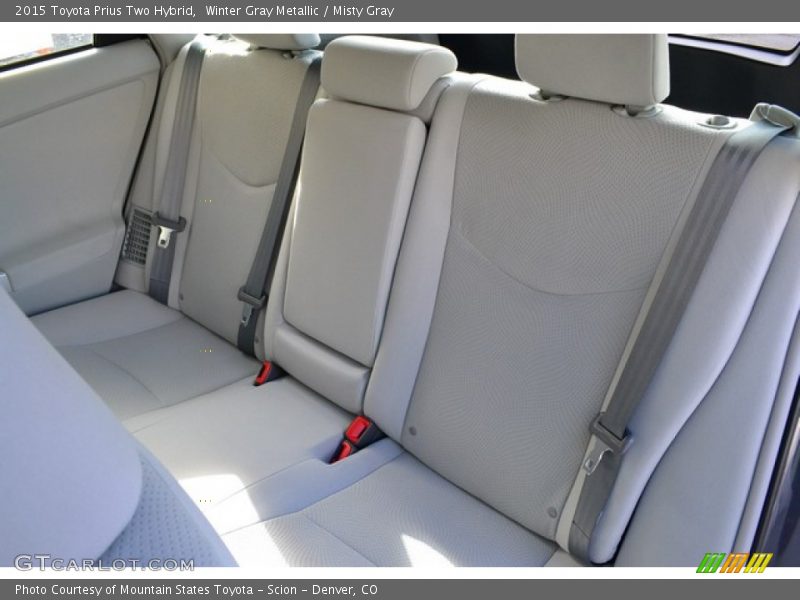 Rear Seat of 2015 Prius Two Hybrid