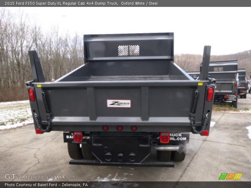 Oxford White / Steel 2015 Ford F350 Super Duty XL Regular Cab 4x4 Dump Truck