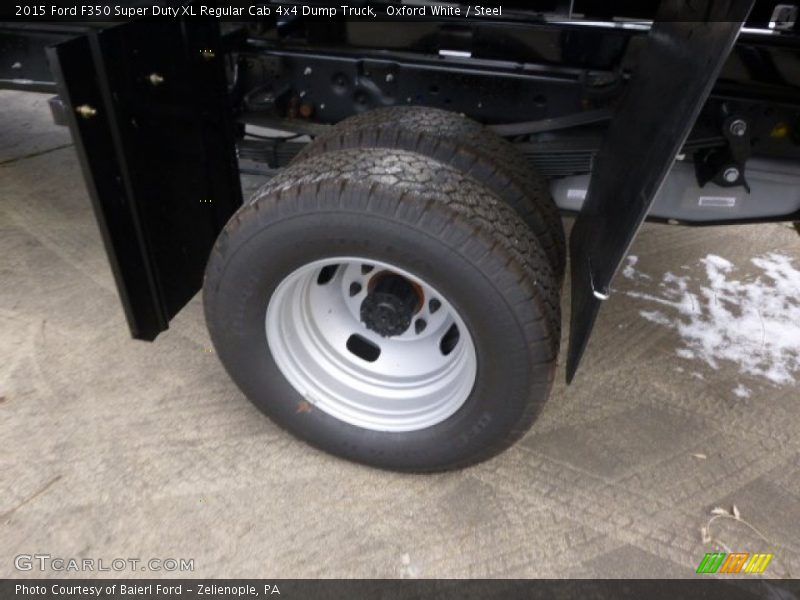 Oxford White / Steel 2015 Ford F350 Super Duty XL Regular Cab 4x4 Dump Truck