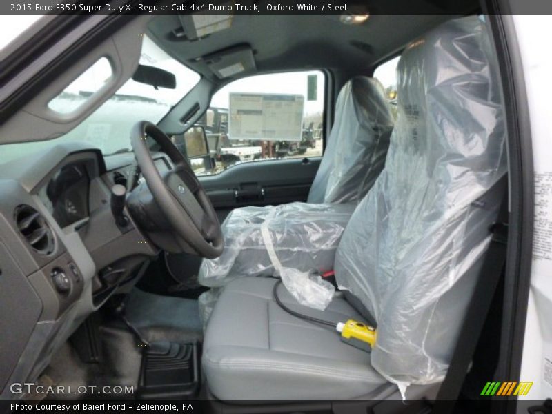 Oxford White / Steel 2015 Ford F350 Super Duty XL Regular Cab 4x4 Dump Truck
