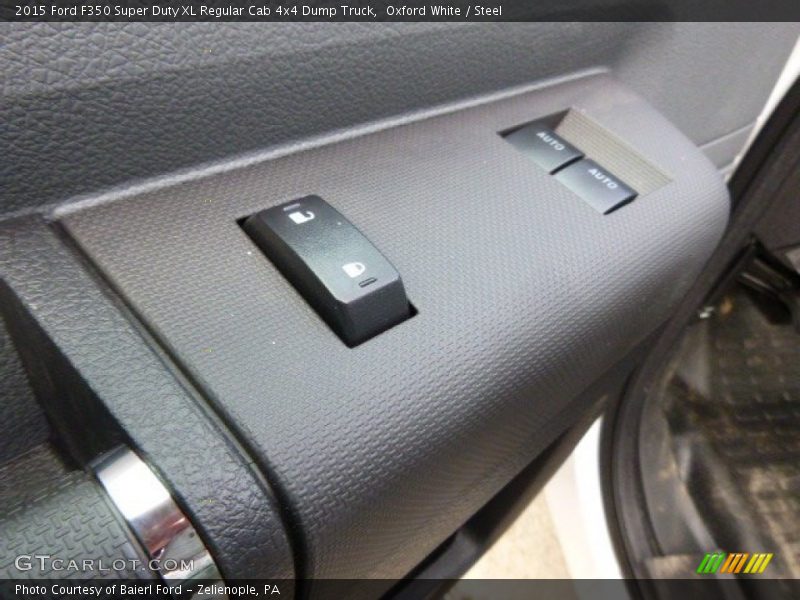 Oxford White / Steel 2015 Ford F350 Super Duty XL Regular Cab 4x4 Dump Truck