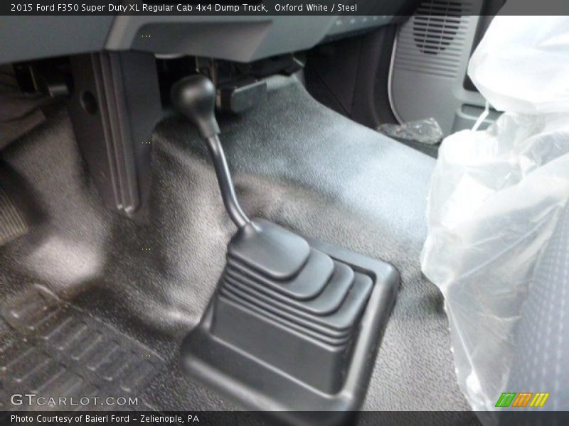 Oxford White / Steel 2015 Ford F350 Super Duty XL Regular Cab 4x4 Dump Truck