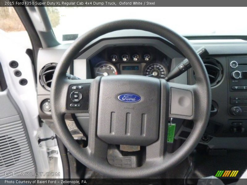 Oxford White / Steel 2015 Ford F350 Super Duty XL Regular Cab 4x4 Dump Truck