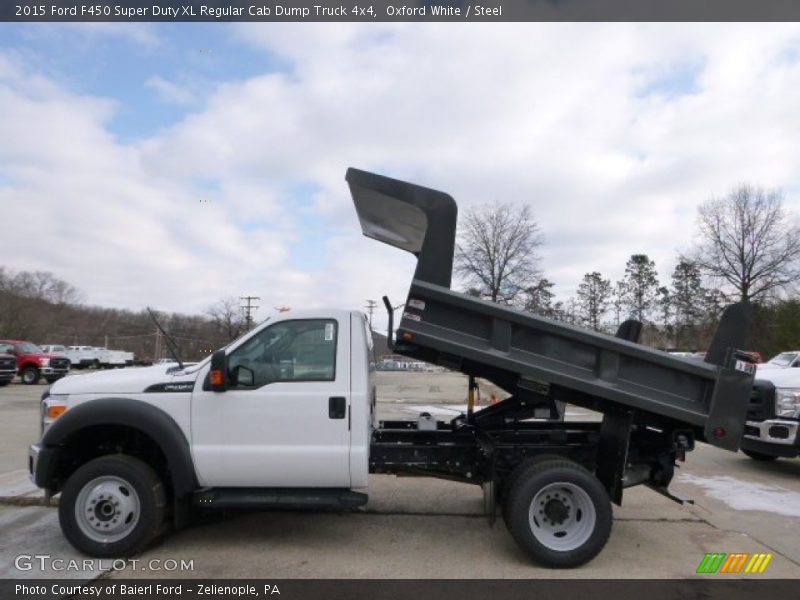 Oxford White / Steel 2015 Ford F450 Super Duty XL Regular Cab Dump Truck 4x4