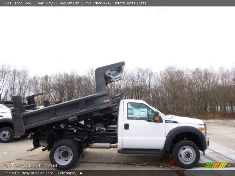 Oxford White / Steel 2015 Ford F450 Super Duty XL Regular Cab Dump Truck 4x4
