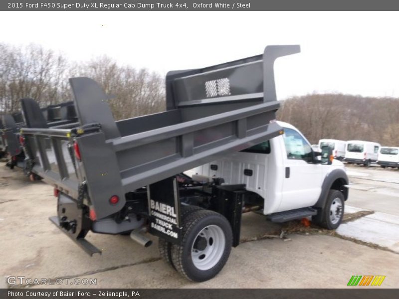 Oxford White / Steel 2015 Ford F450 Super Duty XL Regular Cab Dump Truck 4x4