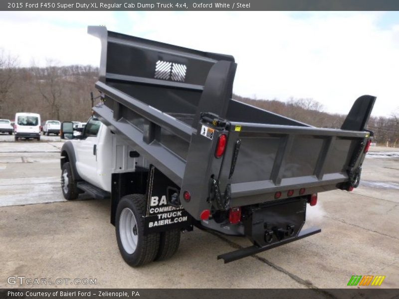 Oxford White / Steel 2015 Ford F450 Super Duty XL Regular Cab Dump Truck 4x4