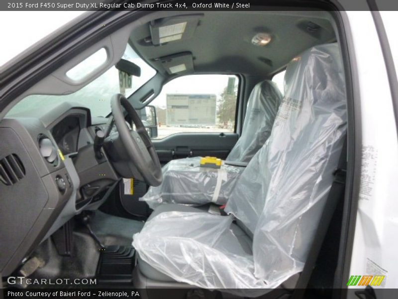 Oxford White / Steel 2015 Ford F450 Super Duty XL Regular Cab Dump Truck 4x4