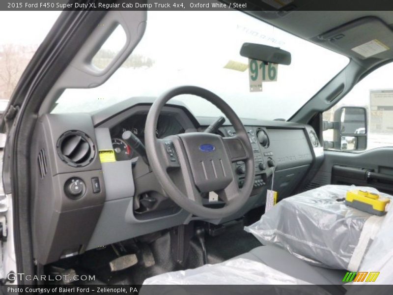 Oxford White / Steel 2015 Ford F450 Super Duty XL Regular Cab Dump Truck 4x4