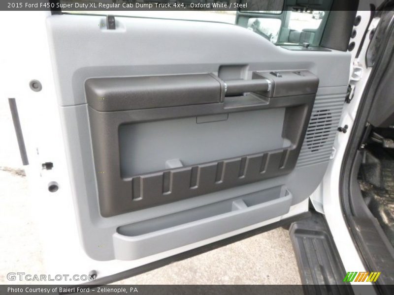 Oxford White / Steel 2015 Ford F450 Super Duty XL Regular Cab Dump Truck 4x4