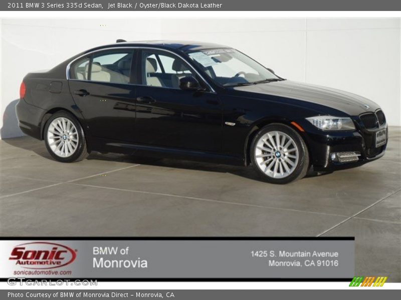 Jet Black / Oyster/Black Dakota Leather 2011 BMW 3 Series 335d Sedan