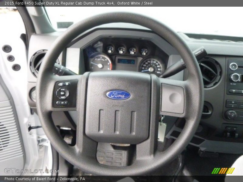 Oxford White / Steel 2015 Ford F450 Super Duty XL Regular Cab Dump Truck 4x4