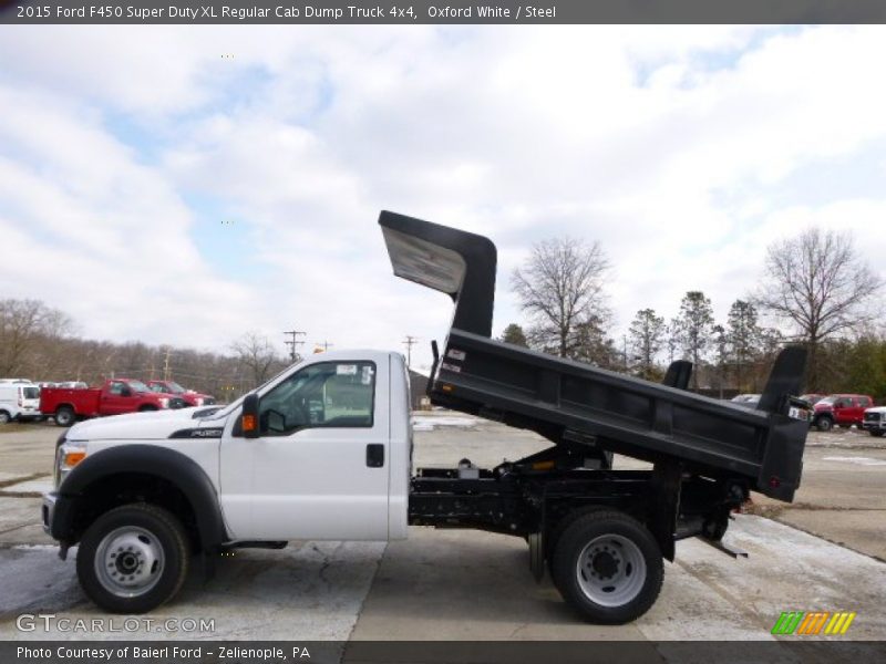 Oxford White / Steel 2015 Ford F450 Super Duty XL Regular Cab Dump Truck 4x4