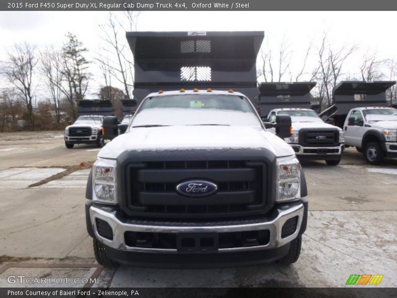 Oxford White / Steel 2015 Ford F450 Super Duty XL Regular Cab Dump Truck 4x4
