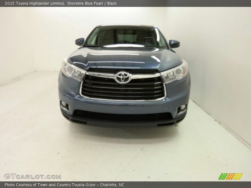 Shoreline Blue Pearl / Black 2015 Toyota Highlander Limited