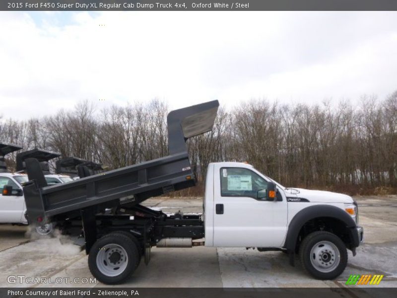 Oxford White / Steel 2015 Ford F450 Super Duty XL Regular Cab Dump Truck 4x4