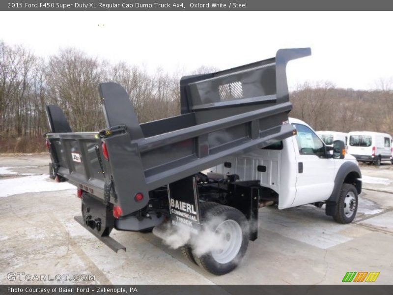 Oxford White / Steel 2015 Ford F450 Super Duty XL Regular Cab Dump Truck 4x4