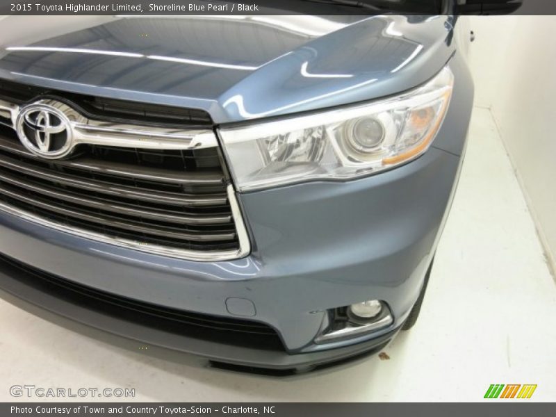 Shoreline Blue Pearl / Black 2015 Toyota Highlander Limited