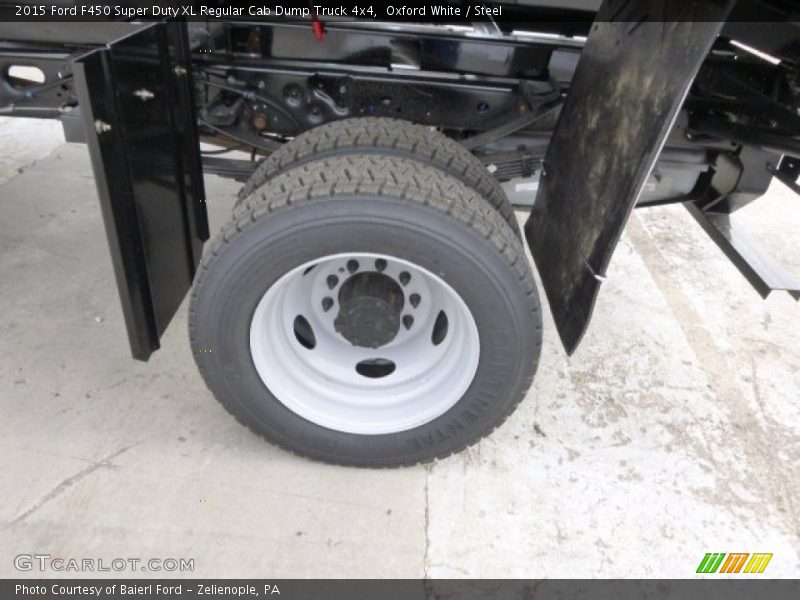 Oxford White / Steel 2015 Ford F450 Super Duty XL Regular Cab Dump Truck 4x4