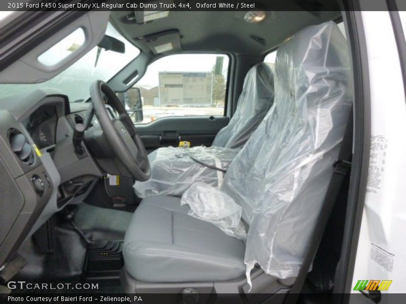 Oxford White / Steel 2015 Ford F450 Super Duty XL Regular Cab Dump Truck 4x4