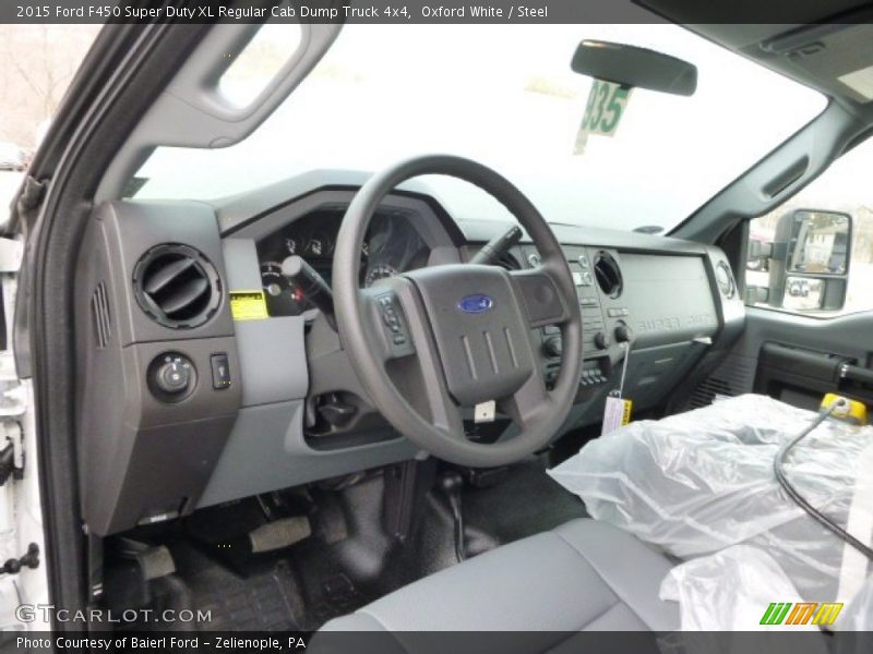 Oxford White / Steel 2015 Ford F450 Super Duty XL Regular Cab Dump Truck 4x4