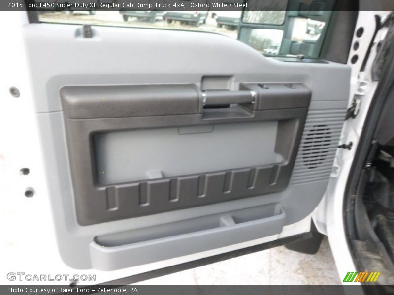Oxford White / Steel 2015 Ford F450 Super Duty XL Regular Cab Dump Truck 4x4