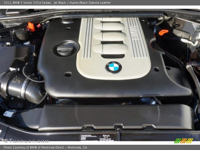 Jet Black / Oyster/Black Dakota Leather 2011 BMW 3 Series 335d Sedan