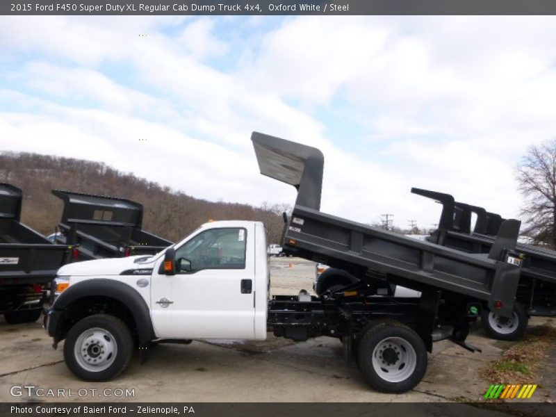 Oxford White / Steel 2015 Ford F450 Super Duty XL Regular Cab Dump Truck 4x4