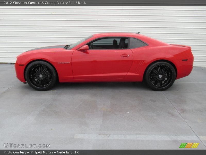 Victory Red / Black 2012 Chevrolet Camaro LS Coupe