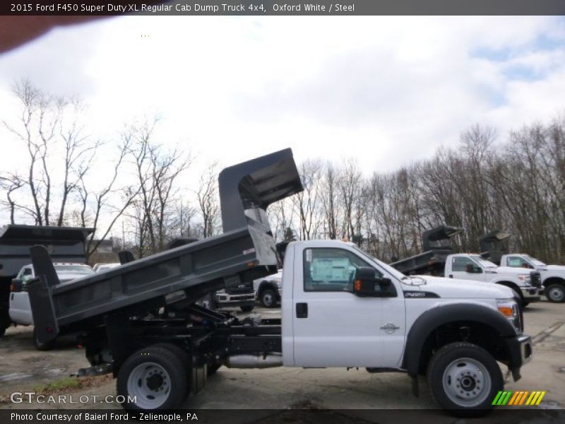 Oxford White / Steel 2015 Ford F450 Super Duty XL Regular Cab Dump Truck 4x4