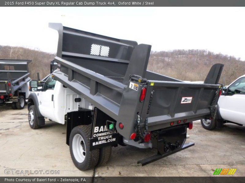 Oxford White / Steel 2015 Ford F450 Super Duty XL Regular Cab Dump Truck 4x4