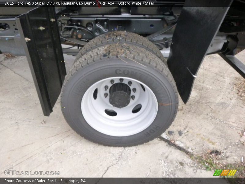 Oxford White / Steel 2015 Ford F450 Super Duty XL Regular Cab Dump Truck 4x4