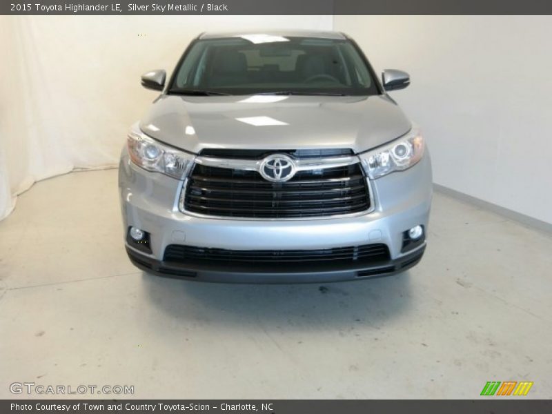 Silver Sky Metallic / Black 2015 Toyota Highlander LE