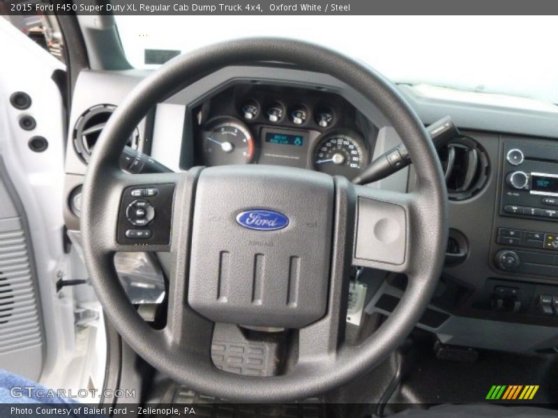 Oxford White / Steel 2015 Ford F450 Super Duty XL Regular Cab Dump Truck 4x4