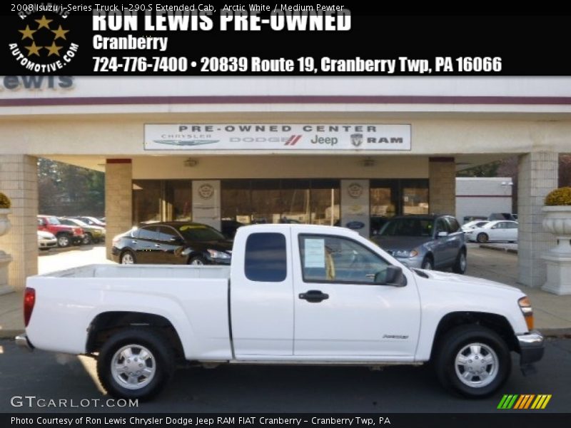 Arctic White / Medium Pewter 2008 Isuzu i-Series Truck i-290 S Extended Cab