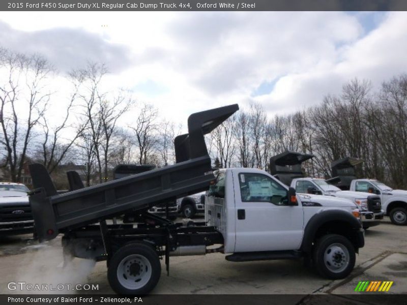 Oxford White / Steel 2015 Ford F450 Super Duty XL Regular Cab Dump Truck 4x4