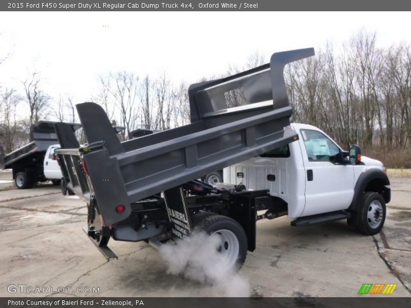 Oxford White / Steel 2015 Ford F450 Super Duty XL Regular Cab Dump Truck 4x4