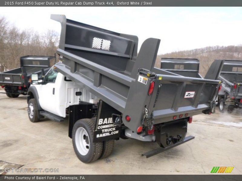Oxford White / Steel 2015 Ford F450 Super Duty XL Regular Cab Dump Truck 4x4
