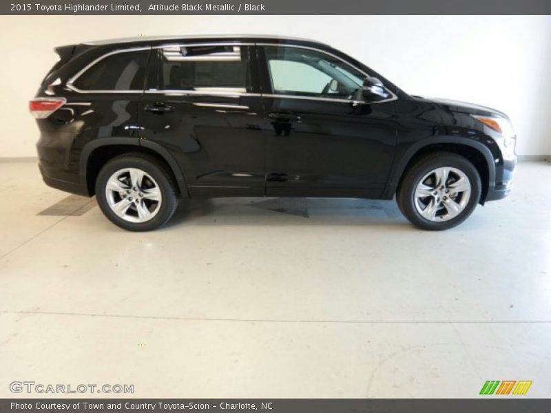 Attitude Black Metallic / Black 2015 Toyota Highlander Limited