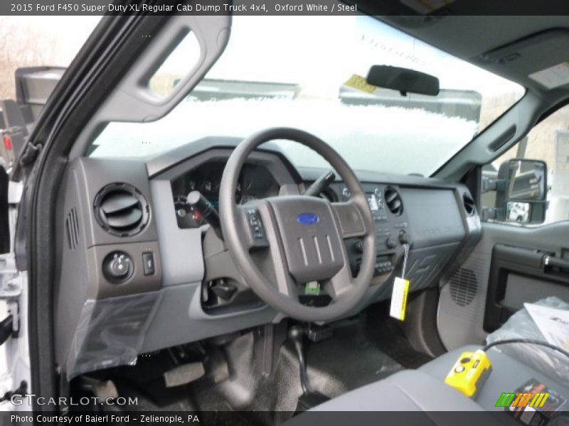 Oxford White / Steel 2015 Ford F450 Super Duty XL Regular Cab Dump Truck 4x4