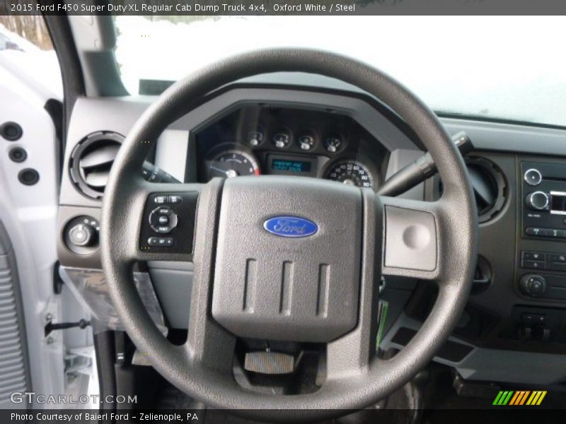 Oxford White / Steel 2015 Ford F450 Super Duty XL Regular Cab Dump Truck 4x4