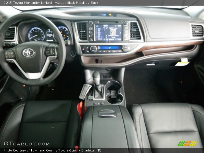 Attitude Black Metallic / Black 2015 Toyota Highlander Limited